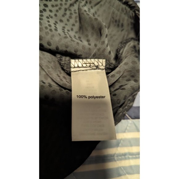 NEW Maurice’s Women SZ S Edgy Bubble Hem Black Gray Dots Wrap Tank Top - Picture 10 of 12